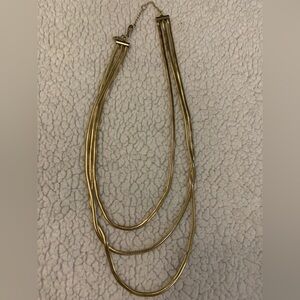 J. Crew Gold Multi-Strand Necklace